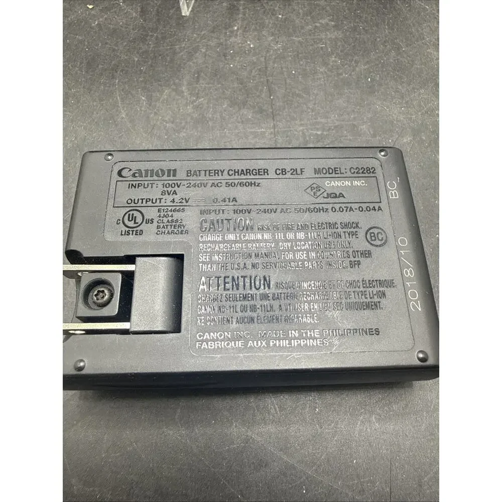 Genuine Canon CB-2LF Battery Charger, C2282 For NB-11L NB-11LH PowerShot